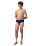 Boy's Endurance10 Lycra Brief - True Navy & Deep Saffire