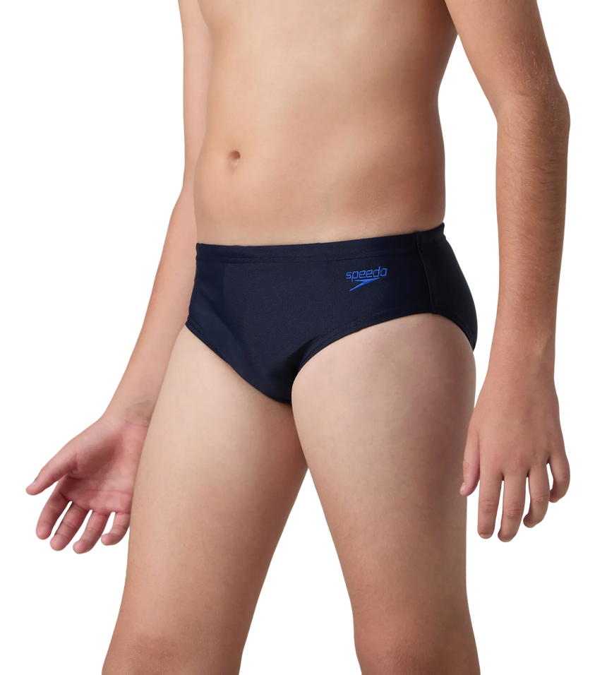 Boy's Endurance10 Lycra Brief - True Navy & Deep Saffire