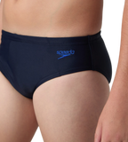 Boy's Endurance10 Lycra Brief - True Navy & Deep Saffire