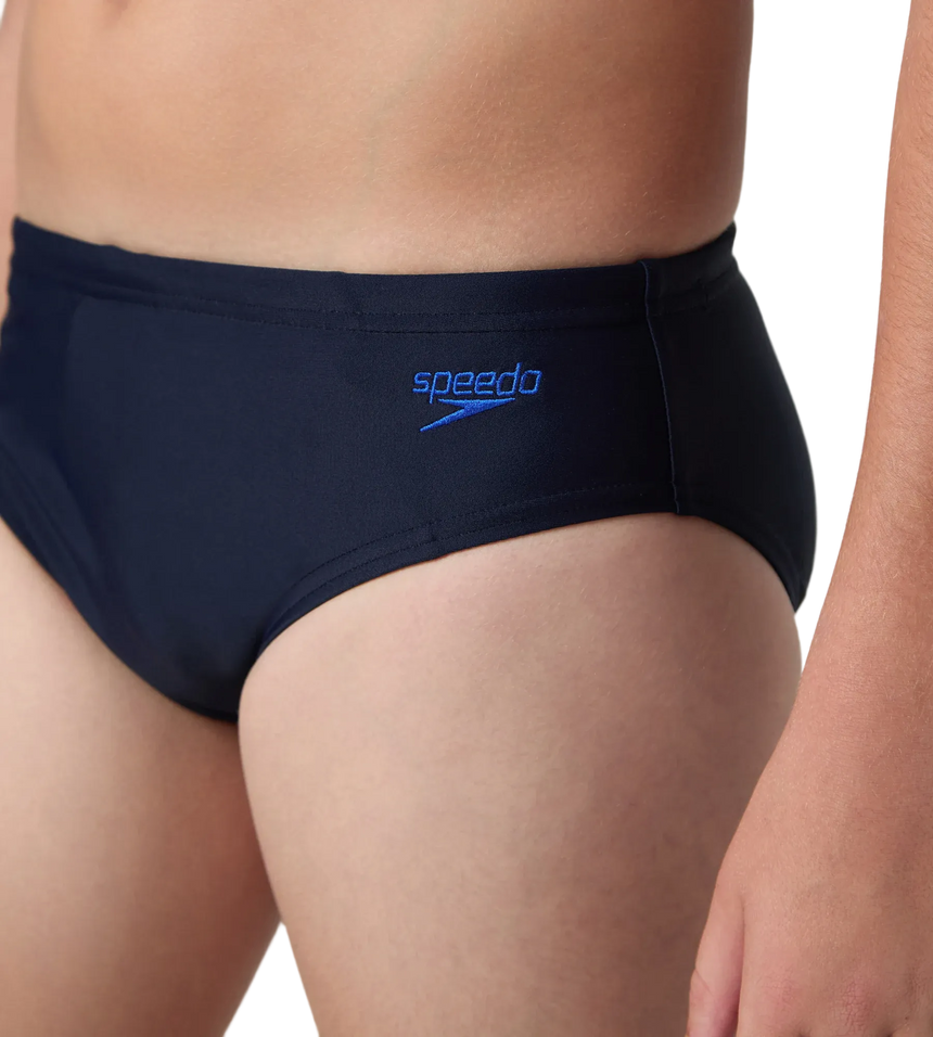 Boy's Endurance10 Lycra Brief - True Navy & Deep Saffire