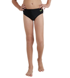 Boy's Endurance10 Lycra Brief - Black & Hyper Yellow