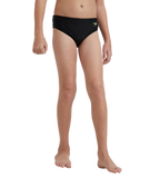 Boy's Endurance10 Lycra Brief - Black & Hyper Yellow