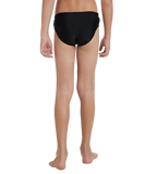 Boy's Endurance10 Lycra Brief - Black & Hyper Yellow