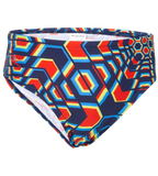 Boy's Endurance 10 Allover Brief - Navy & Pure Orange
