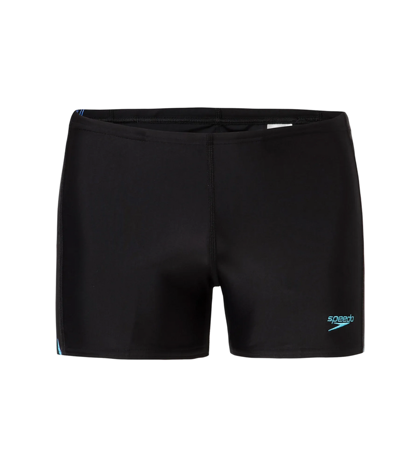 Men's Endurance10 Tech Print Placement Panel Aquashort - Black, Cobalt Pop & Picton Blue