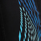 Men's Endurance10 Tech Print Placement Panel Aquashort - Black, Cobalt Pop & Picton Blue