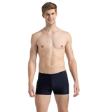 Men's Endurance10 Tech Print Placement Panel Aquashort - True Navy, Hyper Yellow & Dark Teal