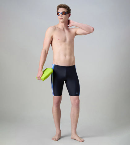 Men's Endurance10 Tech Panel Print Jammer - True Navy & Periwinkle Blue