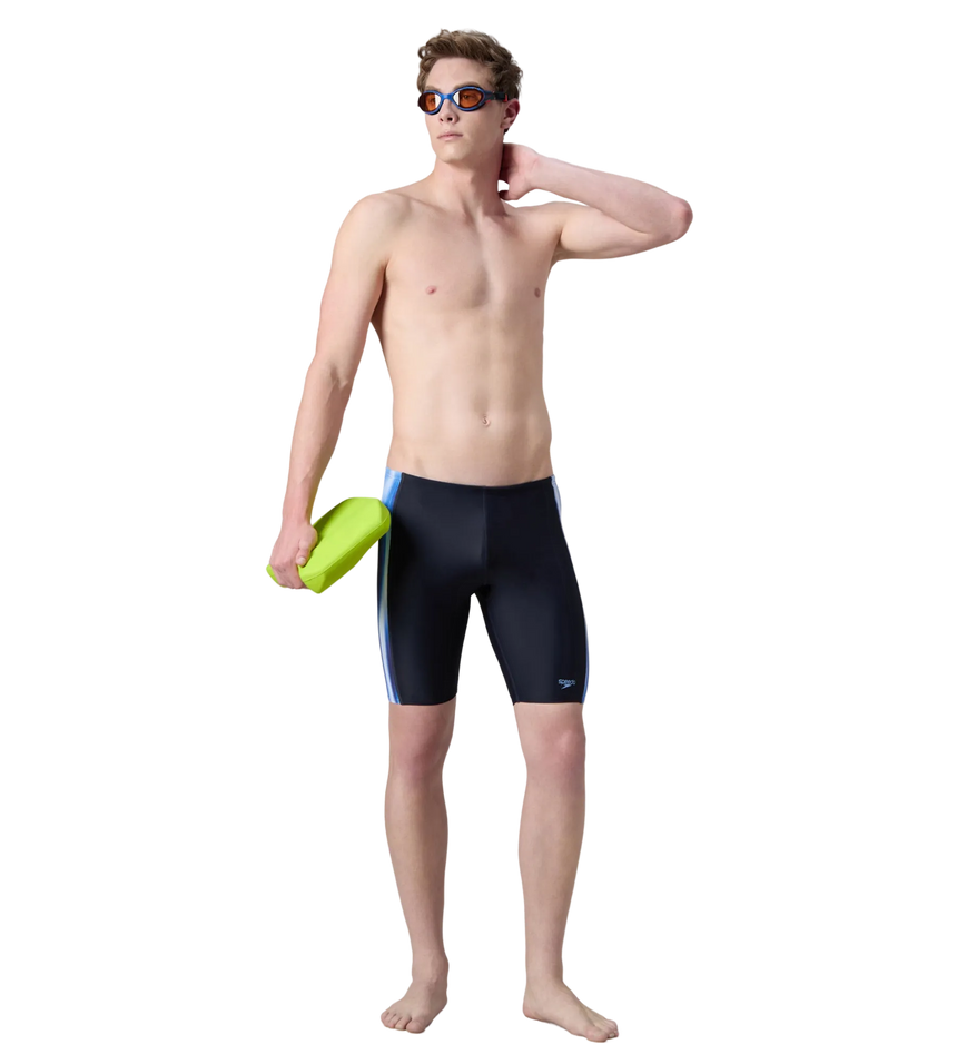 Men's Endurance10 Tech Panel Print Jammer - True Navy & Periwinkle Blue