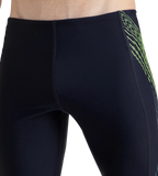 Men's Endurance10 Tech Print Placement Panel Jammer - True Navy, Hyper Yellow & Dark Teal