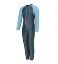 Tots Unisex Endurabrite Colorblock All In One Suit For Boys and Girls - Grey Lead & Wavelength