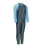 Tots Unisex Endurabrite Colorblock All In One Suit For Boys and Girls - Grey Lead & Wavelength