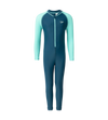 Boy's Enduraflex Color Block All In One Suit - Dark Teal & Arctic Glass