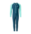 Boy's Enduraflex Color Block All In One Suit - Dark Teal & Arctic Glass