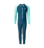 Boy's Enduraflex Color Block All In One Suit - Dark Teal & Arctic Glass