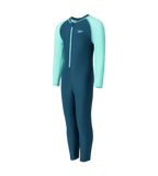 Boy's Enduraflex Color Block All In One Suit - Dark Teal & Arctic Glass