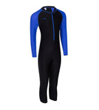Tots Endurance 10 Color Block All In One Suit Swimwear - Black & Amparo Blue