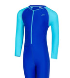 Tots Endurance 10 Color Block All In One Suit Swimwear - Chroma Blue & Aqua Splash