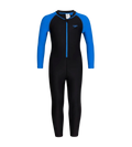 Tots Endurance 10 All In One Suit For Boys and Girls - Black & Bondi Blue