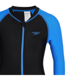 Tots Endurance 10 All In One Suit For Boys and Girls - Black & Bondi Blue