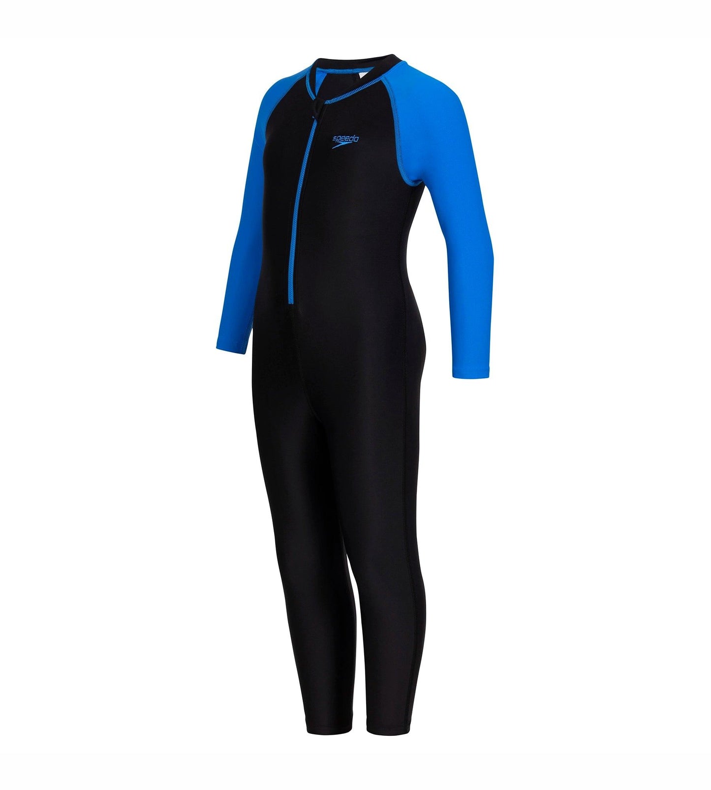 Tots Unisex Endurance All in one suit - Black & Bondi Blue_2