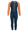 Boy's Recycled Endurance 10 All In One Suit - Dark Teal & Sweet Apricot