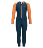 Boy's Recycled Endurance 10 All In One Suit - Dark Teal & Sweet Apricot