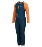 Boy's Recycled Endurance 10 All In One Suit - Dark Teal & Sweet Apricot