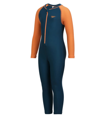 Tots Unisex Endurance All In One Suit - Dark Teal  &  Sweet Apricot_2