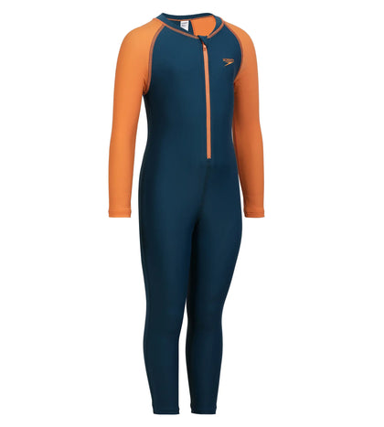 Tots Unisex Endurance All In One Suit - Dark Teal  &  Sweet Apricot_3