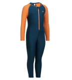 Boy's Recycled Endurance 10 All In One Suit - Dark Teal & Sweet Apricot