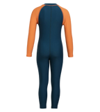 Boy's Recycled Endurance 10 All In One Suit - Dark Teal & Sweet Apricot