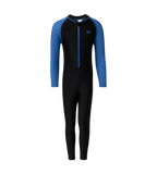 Boy's Endurance10 Color Block All In One Suit - Black & Turkish Sea