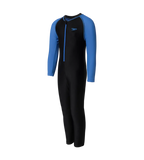Boy's Endurance10 Color Block All In One Suit - Black & Turkish Sea