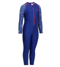Boy's Recycled Endurance 10 Printed All In One Suit - True Cobalt & Picton Blue