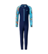 Tot's Endurance10 Sleeve Print All In One Suit For Boys and Girls - Harmony, Picton Blue & Bright White