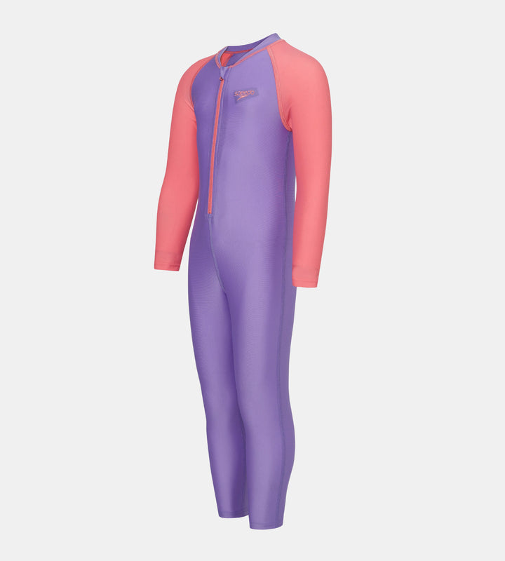 Tots Unisex Endurabrite Colorblock All In One Suit For Boys and Girls - Purple Mist & Pink Lemonade
