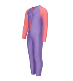 Tots Unisex Endurabrite Colorblock All In One Suit For Boys and Girls - Purple Mist & Pink Lemonade