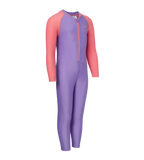 Tots Unisex Endurabrite Colorblock All In One Suit For Boys and Girls - Purple Mist & Pink Lemonade