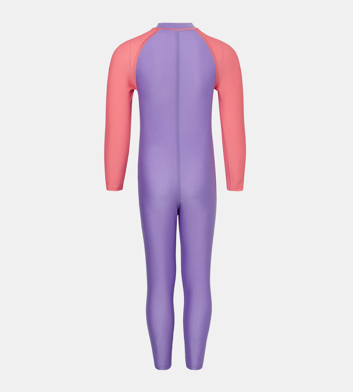 Tots Unisex Endurabrite Colorblock All In One Suit For Boys and Girls - Purple Mist & Pink Lemonade