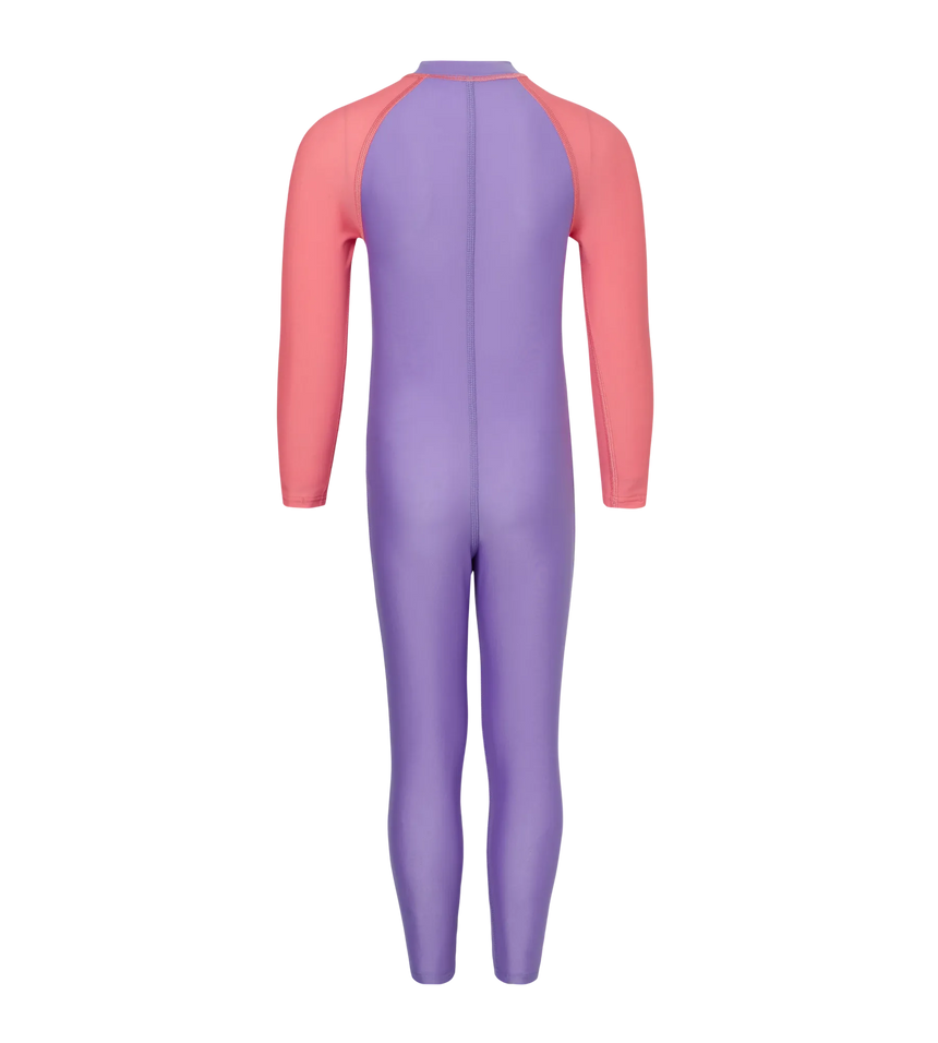 Tots Unisex Endurabrite Colorblock All In One Suit For Boys and Girls - Purple Mist & Pink Lemonade