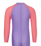 Tots Unisex Endurabrite Colorblock All In One Suit For Boys and Girls - Purple Mist & Pink Lemonade