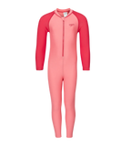Tots Unisex Endurabrite Colorblock All In One Suit For Boys and Girls - Pink Lemonade & Ruby