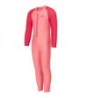 Tots Unisex Endurabrite Colorblock All In One Suit For Boys and Girls - Pink Lemonade & Ruby