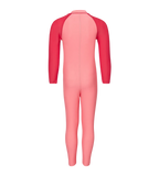 Tots Unisex Endurabrite Colorblock All In One Suit For Boys and Girls - Pink Lemonade & Ruby