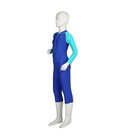 Boy's Endurance Full Body Suit All In Suit - Deep Peri & Bali Blue_2