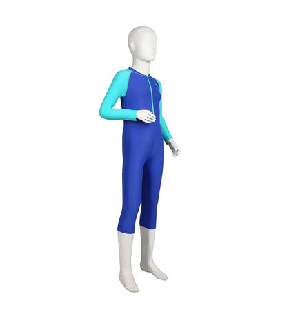 Boy's Endurance Full Body Suit All In Suit - Deep Peri & Bali Blue_3