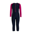 Tots Endurance 10 Full Body Suit All In One Swimwear - Navy & Electric Pink