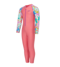 Tots Unisex Endurabrite Printed Colorblock All In One Suit For Boys and Girls - Pink Lemonade & Neon Violet