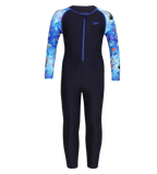 Tots Unisex Endurance 10 All In one Full Body Suit For Boys and Girls - True Navy & Coral